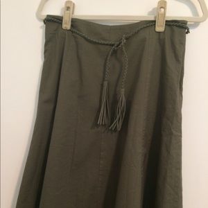 Olive skirt